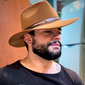 Chapéu Country Gusttavo Ferrugem - Premium Aba Curvada Sertanejo Autêntico