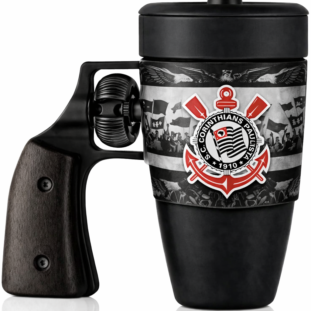 Caneca Térmica Rústica - ESCOLHA AQUI Seu Time