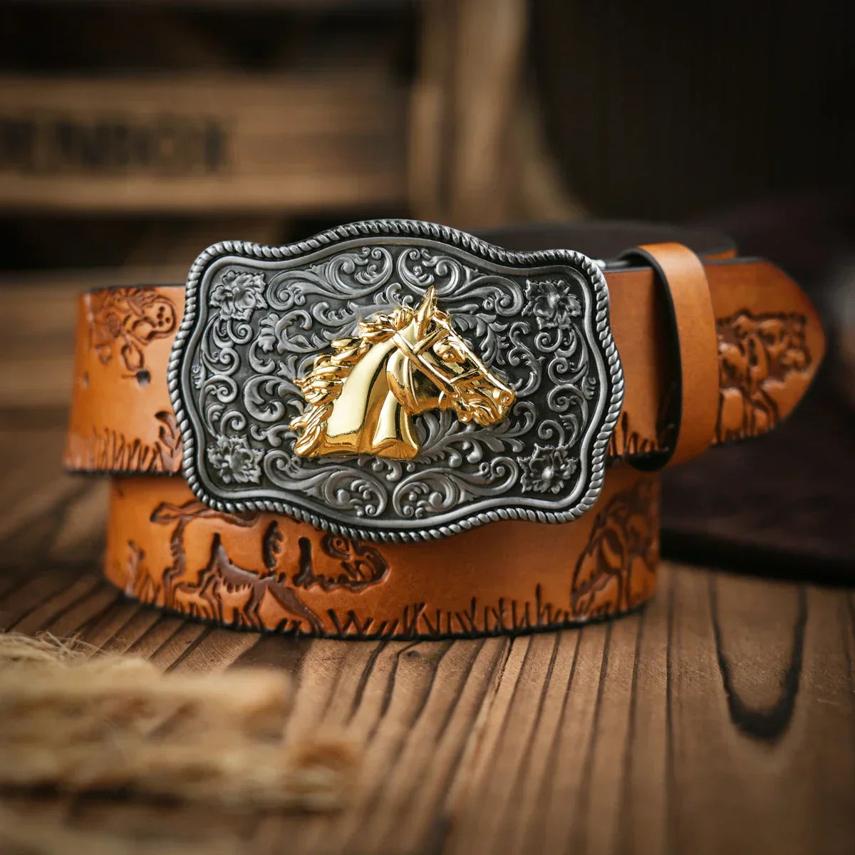 Cinto Cavalo Nobre em Couro Premium – Esporatto