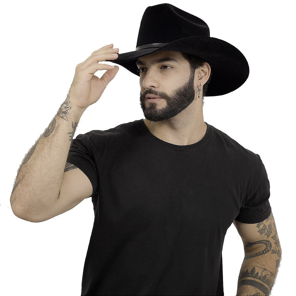 Chapéu Country Americano Preto: Estilo Autêntico e Confortável